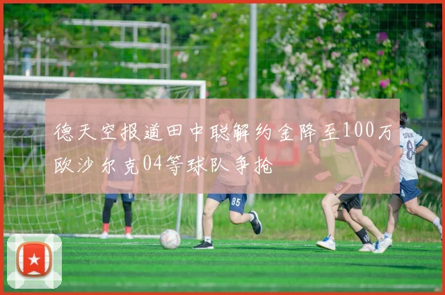 德天空报道田中聪解约金降至100万欧沙尔克04等球队争抢